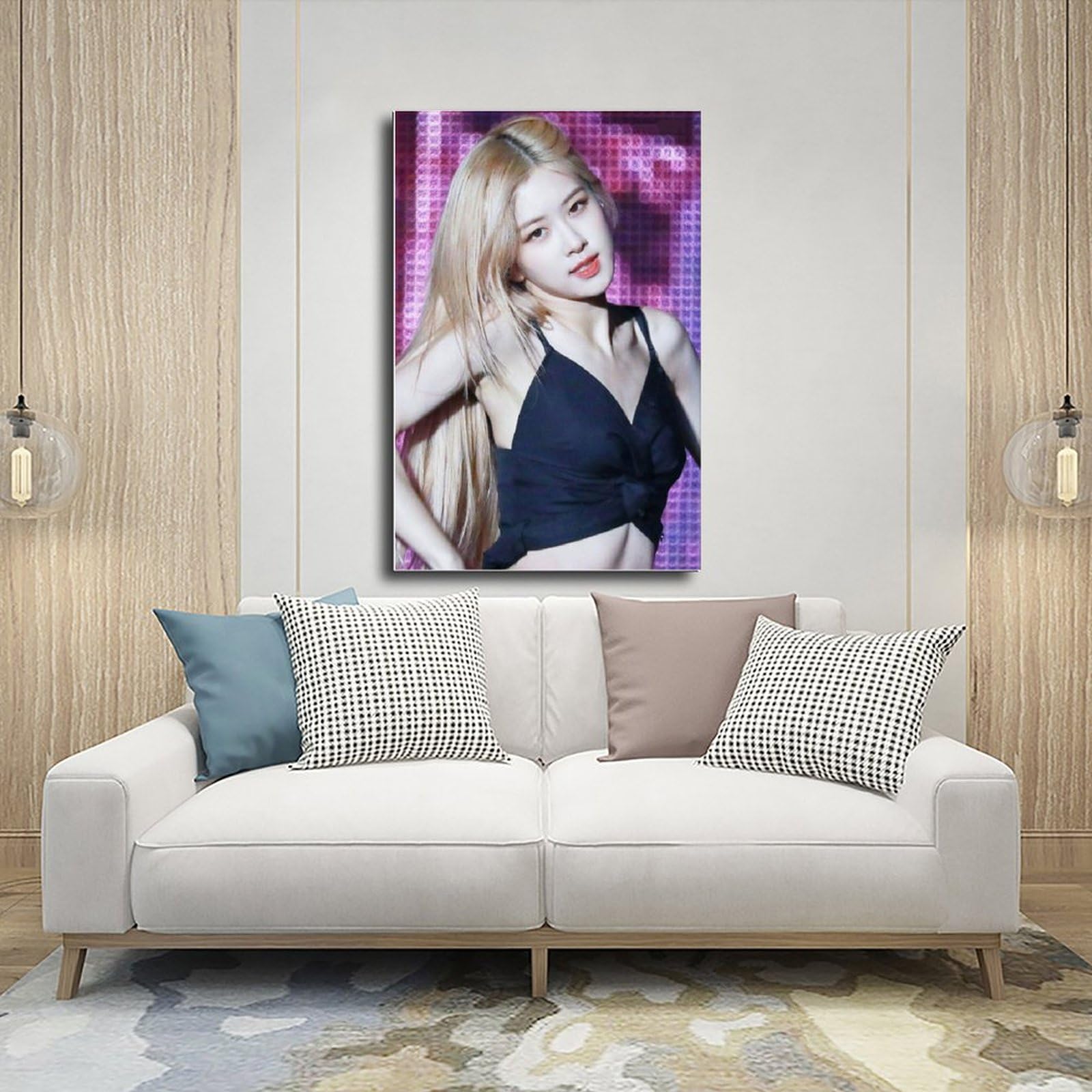 Poster Blackpink Rose Sur Toile - Impression Haute Qualité 30x45cm, Décoration Chambre, Bureau, Cadeau Kpop - 13