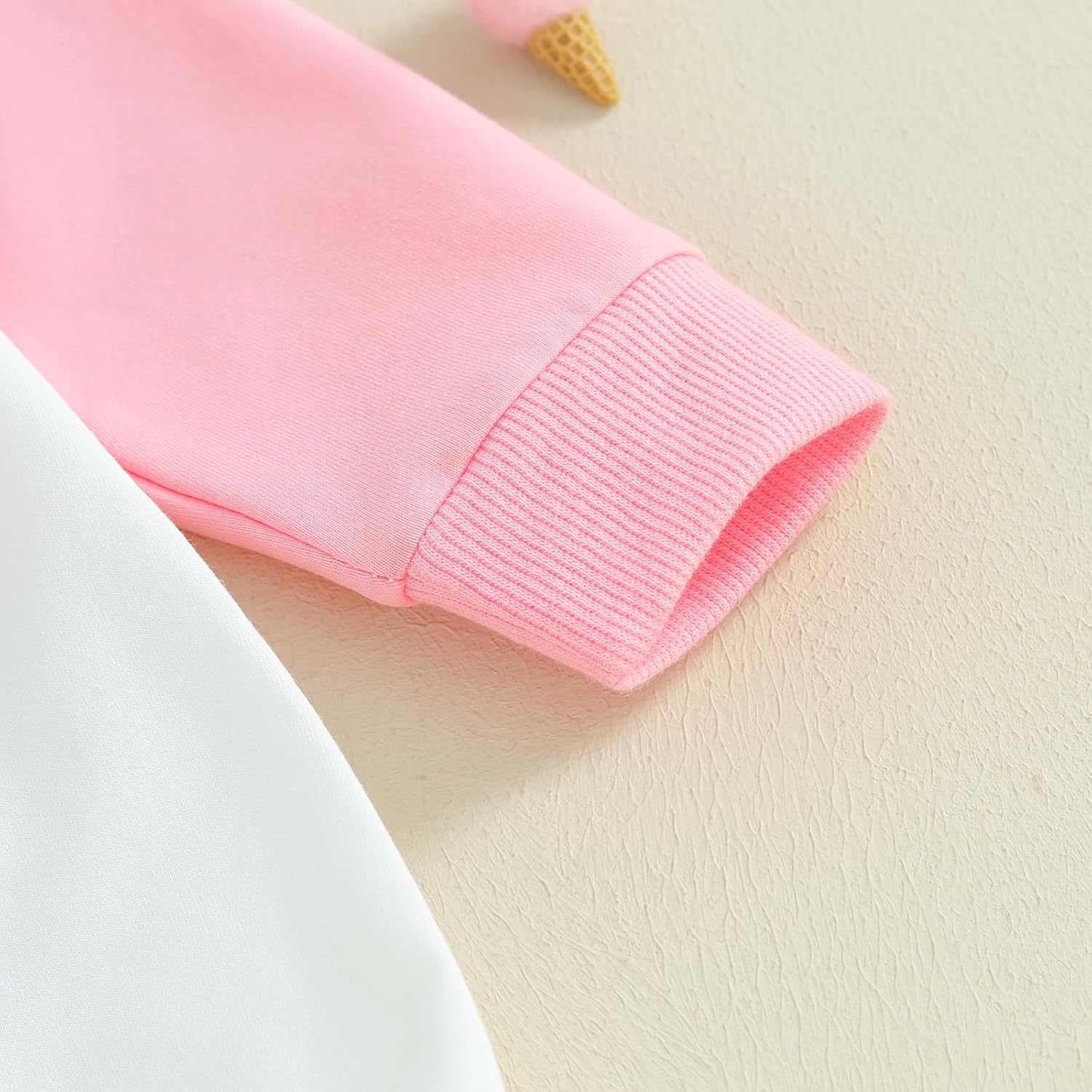 St Patricks Day Baby Boy Girl Outfit Crewneck Sweatshirt Bubble Romper Lucky Charm Long Sleeve Sweater Bodysuit Top - Image 2