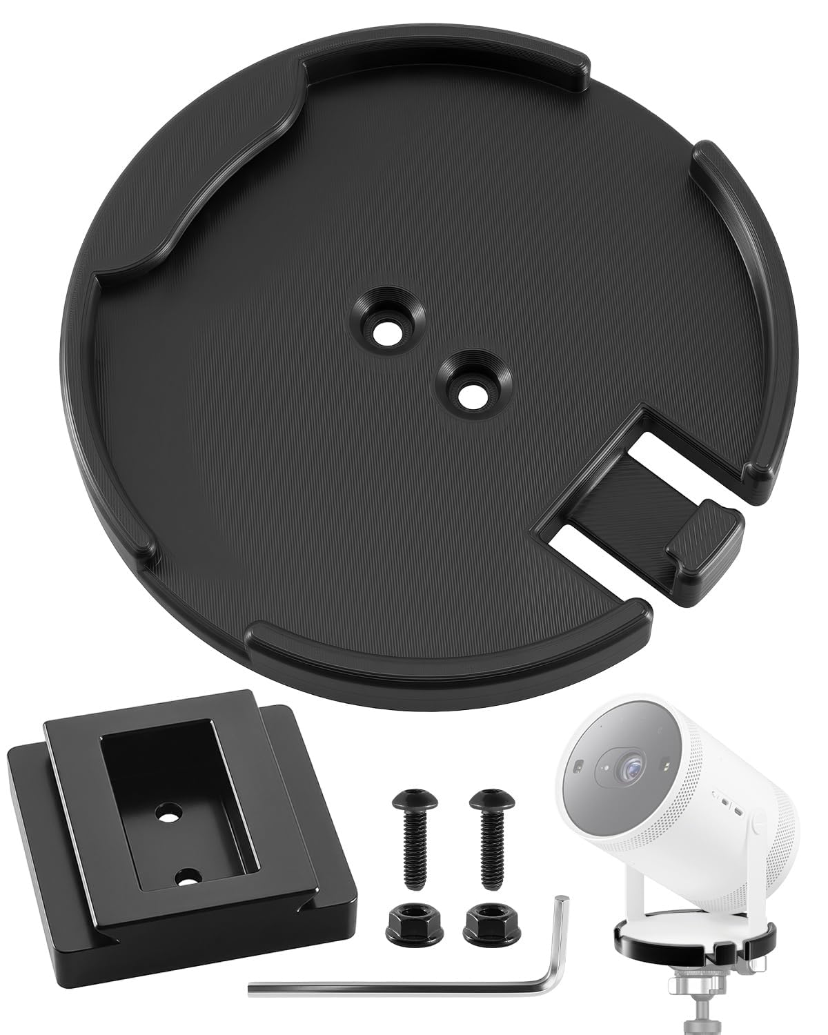 Supporto per treppiede per proiettore adatto per Samsung Freestyle Gen 1 e Gen 2, supporto regolabile antivibrazione, supporto stabile per home theater, film all'aperto, campeggio ed eventi