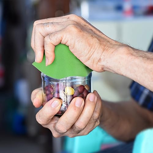 Miniatura 6 de Almohadilla de agarre para abridor de tarros, 4 pinzas de goma para tarros de tapa multifunción para personas mayores con artritis manos débiles,