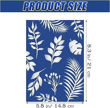 Sun Print Paper Kit Cyanotype Paper, 24 Sheets Cyanotype Papers with 1 Sheet Acrylic Panel, High Sensitive Nature Sun/Solar Activated Sun Printing Art Paper for Arts Crafts DIY Project