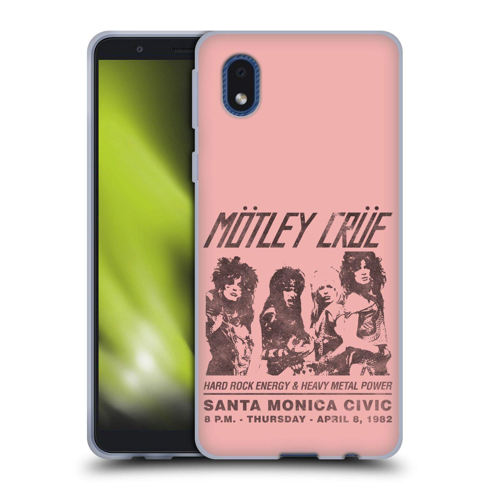 Head Case Designs Officially Licensed Motley Crue Santa Monica Tours Soft Gel Case Compatible With Samsung Galaxy A01 Core (2020)