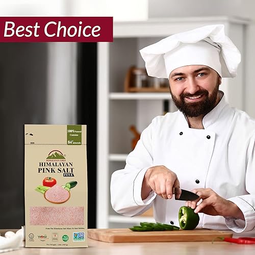 Miniatura 7 de Himalayan Chef - Sal rosa del Himalaya, grano fino, 6 libras (6 bolsas de 1 libra)