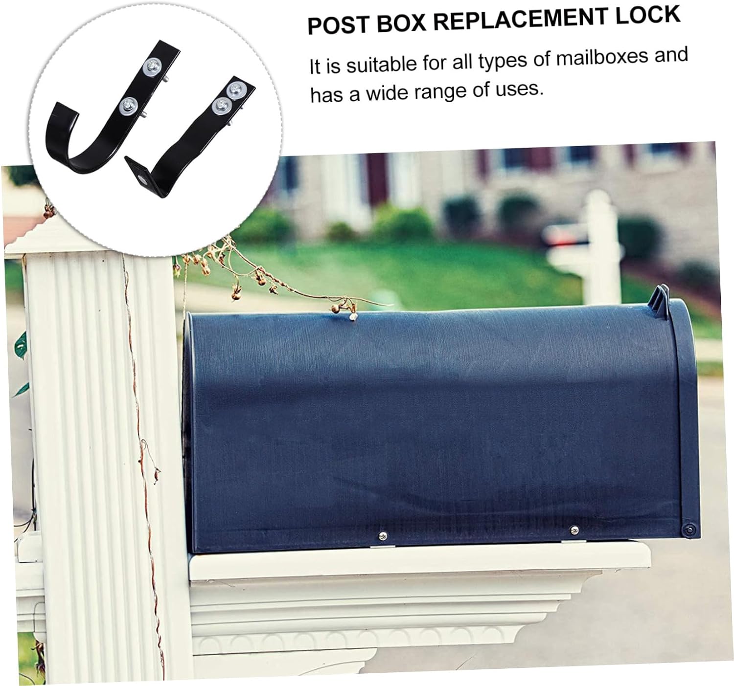 Milisten Mailbox Repair Accessory Wrought Latch Spare Parts Mailbox Lock and Multiple