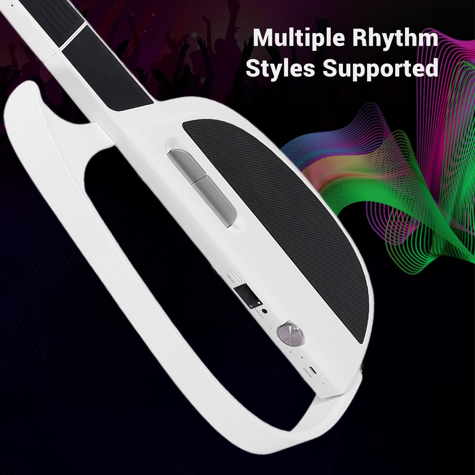 Chitarra Elettrica Intelligente Senza Corde, Kit per Chitarra per Principianti, Accompagnamento Automatico di Accordi, Kit di Viaggio per Principianti Guitarra Intelligente con
