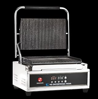 HG Digital Jumbo Sandwich Griller – 2.2kW Heavy-Duty Griller for Cafes & Restaurants | Precise Temperature Control for Perfect Grilling