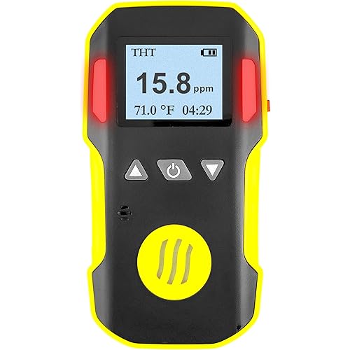 Tetrahydrothiophene Gas Detector (THT) by Forensics | USA NIST Calibration & Certificate | Dust & Explosion Proof | USB Recharge | Sound, Light and Vibration Alarms | 0-50 mg/m3 THT |
