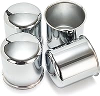 Vista 12 de 4 Piezas Tapas Centrales de Rueda de Remolque de 2.64 Pulgadas Push Through Diámetro de 2.64" Altura 2.4" para Rin de Camión SUV RV, Cubierta