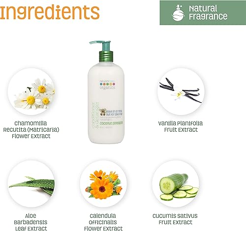 Miniatura 3 de Nature's Baby Acondicionador y desenredante  Formulado para problemas y pieles sensibles  Sin lágrimas  Sin sulfato ni fragancias artificiales  Piña