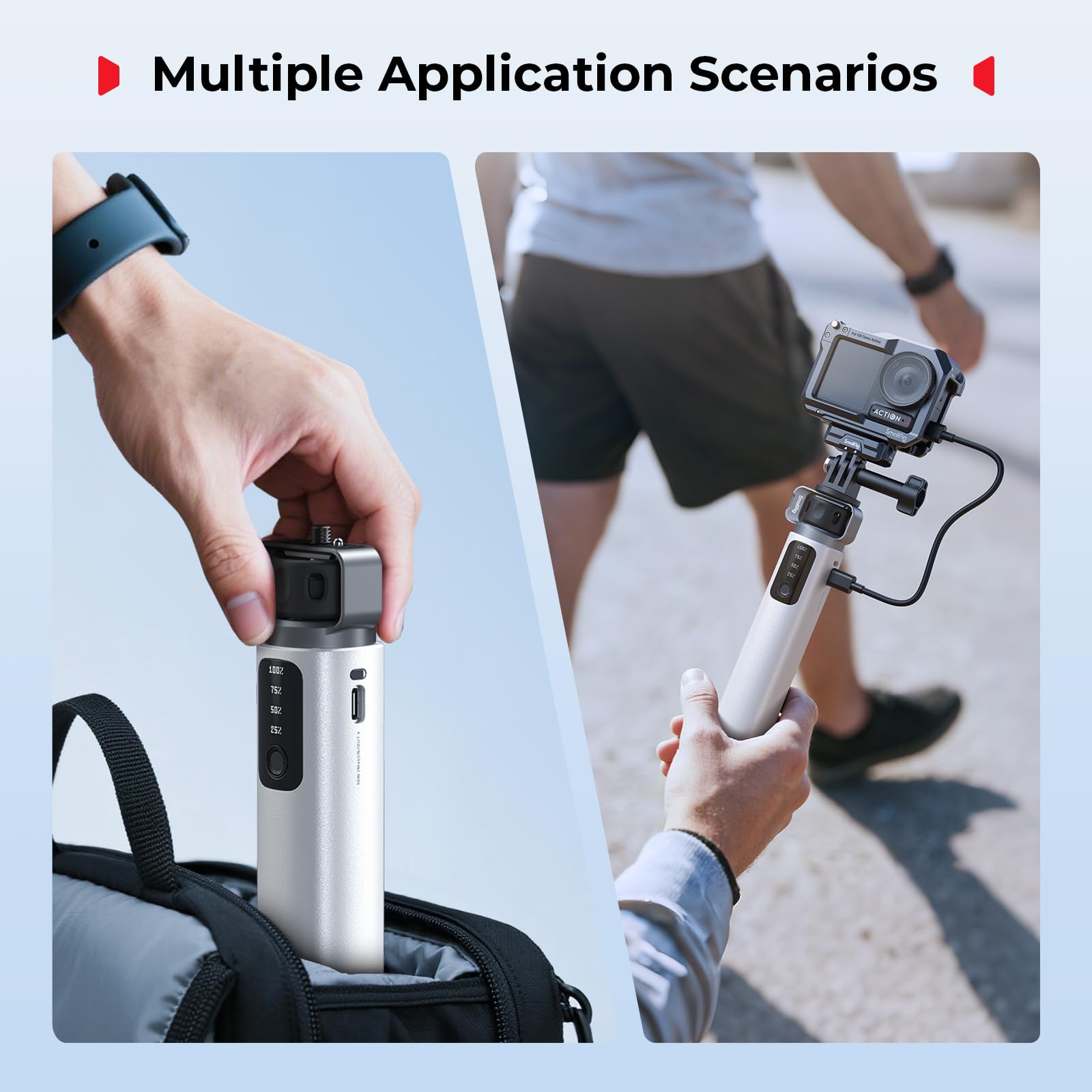 SMALLRIG HPS36 przenośny power stick, PD3.0 36 W szybkie ładowanie, 2 porty USB-C, wyświetlacz stanu baterii w czasie rzeczywistym, do kompaktowych aparatów bezlusterkowych, kamer sportowych -4552