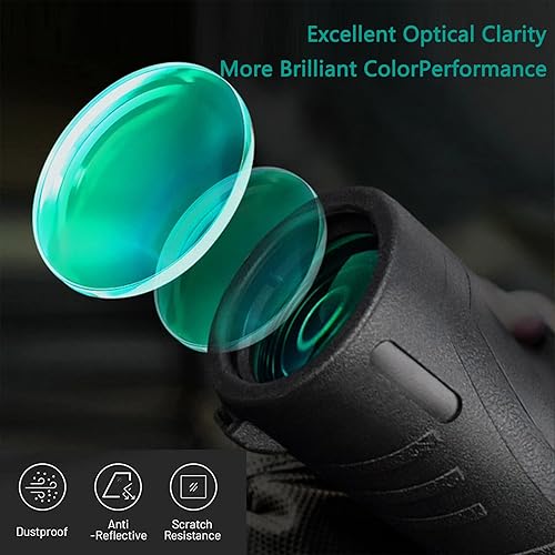 Miniatura 5 de Telescopio monocular  Monocular compacto HD de alta potencia de 40 x 60 para adultos y niños, visión nocturna impermeable con soporte para teléfono