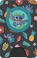Vista 6 de Cartera para teléfono PopSockets con soporte expandible, tarjetero, Disney - Patrón Aloha de Stitch