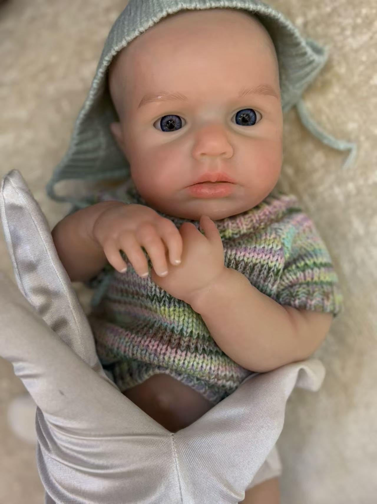 Gileutay 12 Zoll Realistische Vollsilikon Babypuppe Mädchen Lebensechte Reborn Silikonpuppe Kann Den Mund Öffnen