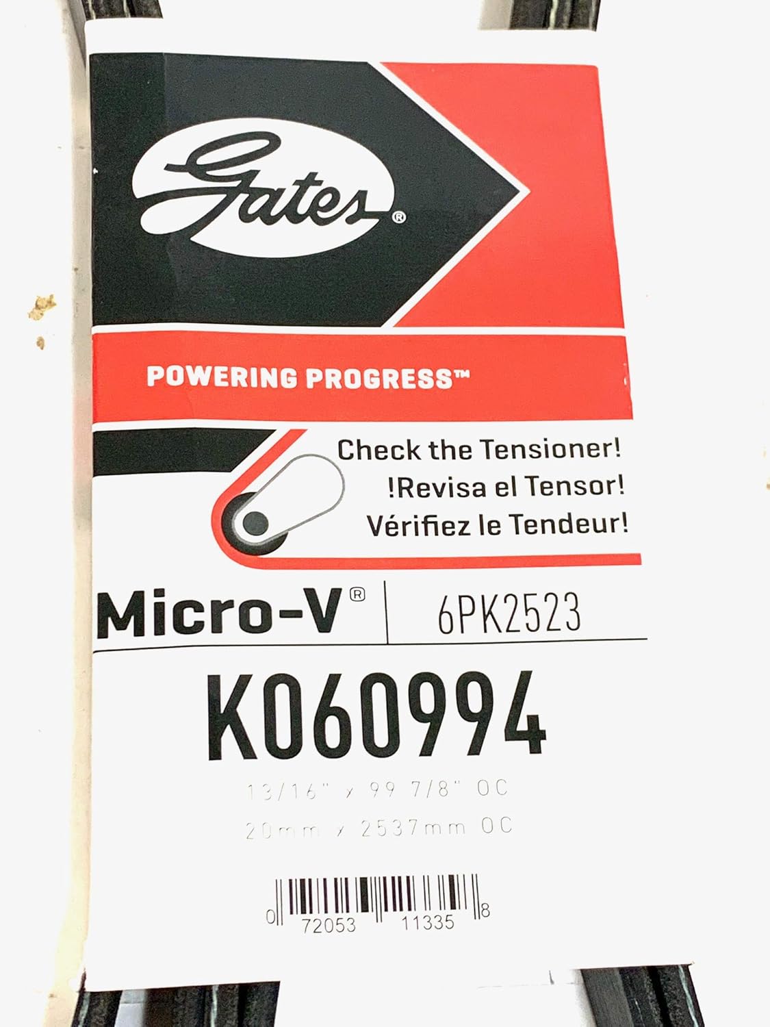 Gates K060994 Micro-V Serpentine Drive Belt