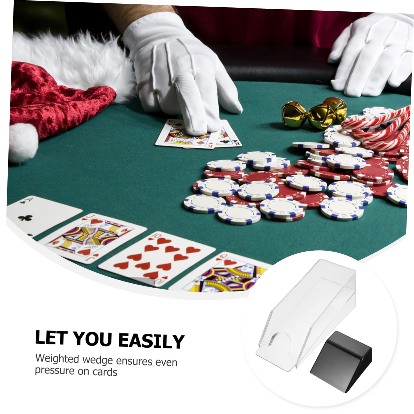 TOYANDONA 1pezzi Dispenser Professionale Per Carte Acrilico Strumento Pratico Per Giochi Da Tavolo Compatto e Trasparente Per Serate Di Poker e Giochi Di Carte Con Amici