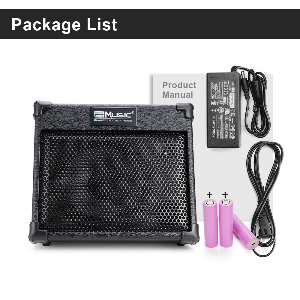 Coolmusic BP25 Portable Powered Battery Amplifier with Bluetooth