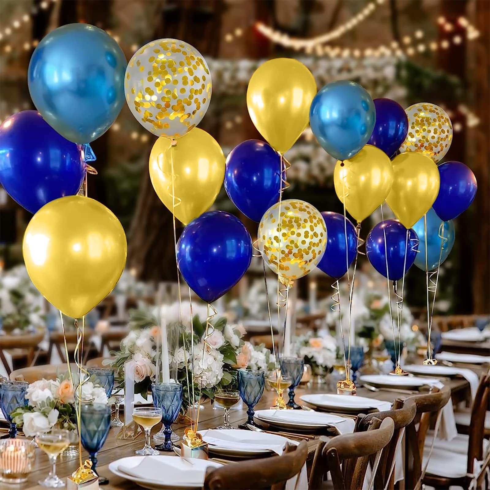 10er Pack 12 Zoll Latex Konfetti Ballons – Für Helium, Geburtstag, Hochzeit & Party