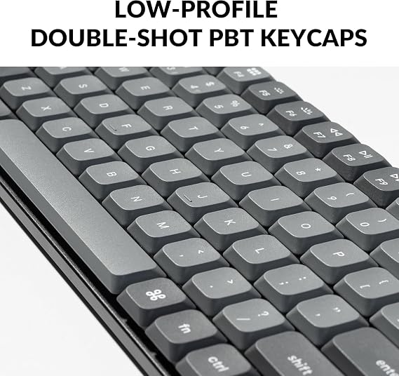 Keychron K3 Max Ultra-Slim Wireless Mechanical Keyboard, QMK/VIA Programmable Bluetooth 5.1/2.4 GHz/Wired with RGB Backlight Hot-swap Low Profile Gateron Brown Switch for Mac Win Linux - UK Layout
