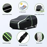 Cartist 420d 100% Waterproof Car Cover Fits for Ford Escape 2001-2026, All Weather SUV Car Covers for Escape Accessories, with Zipper & Reflective Safety Strips