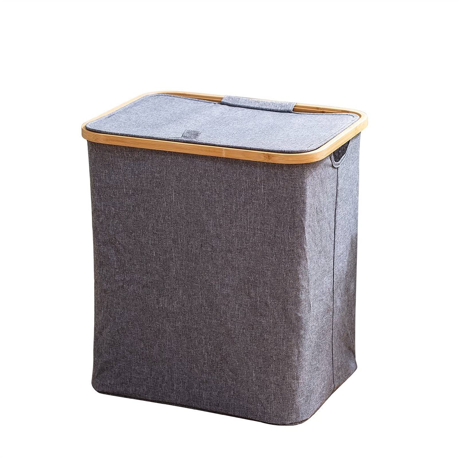 Panier de rangement ménager en tissu de bambou rigide