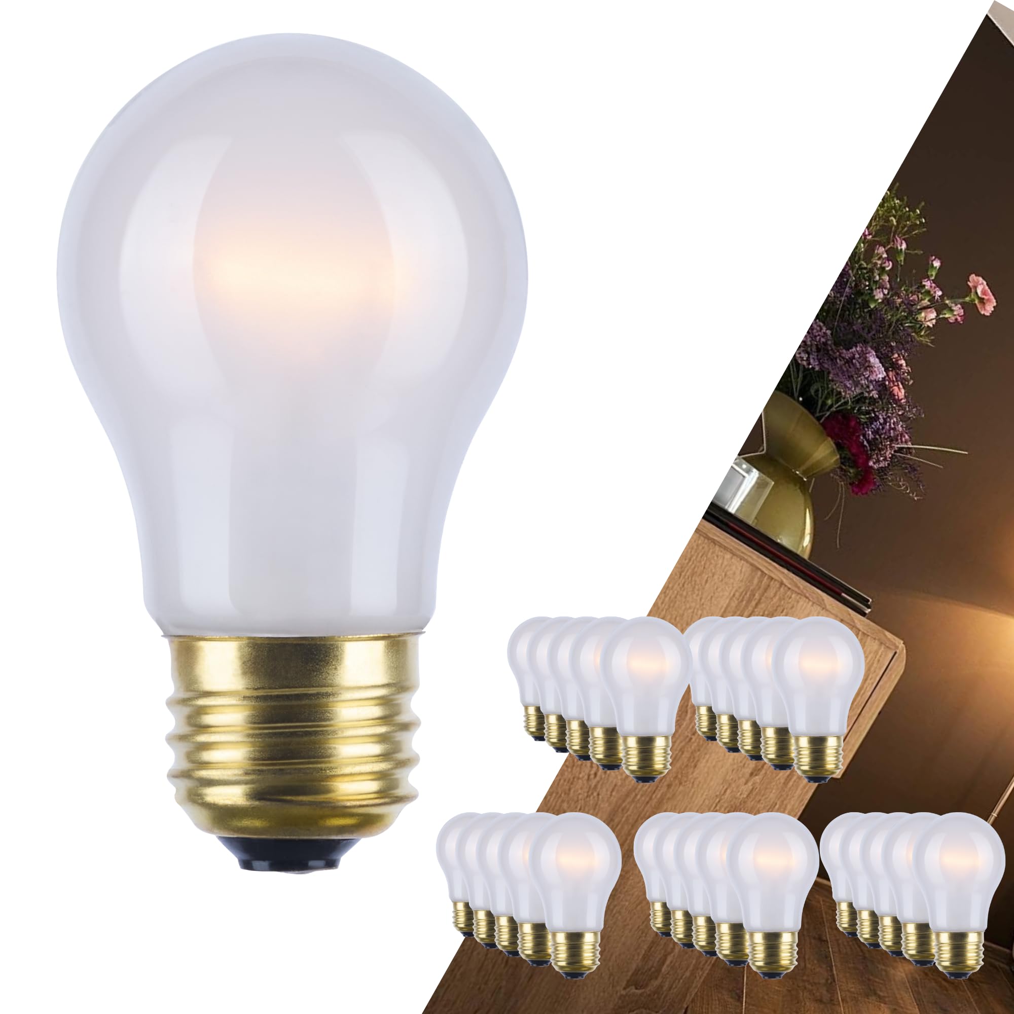 Satco S4881 A15 Shatter-Proof Appliance Light Bulb, 40W