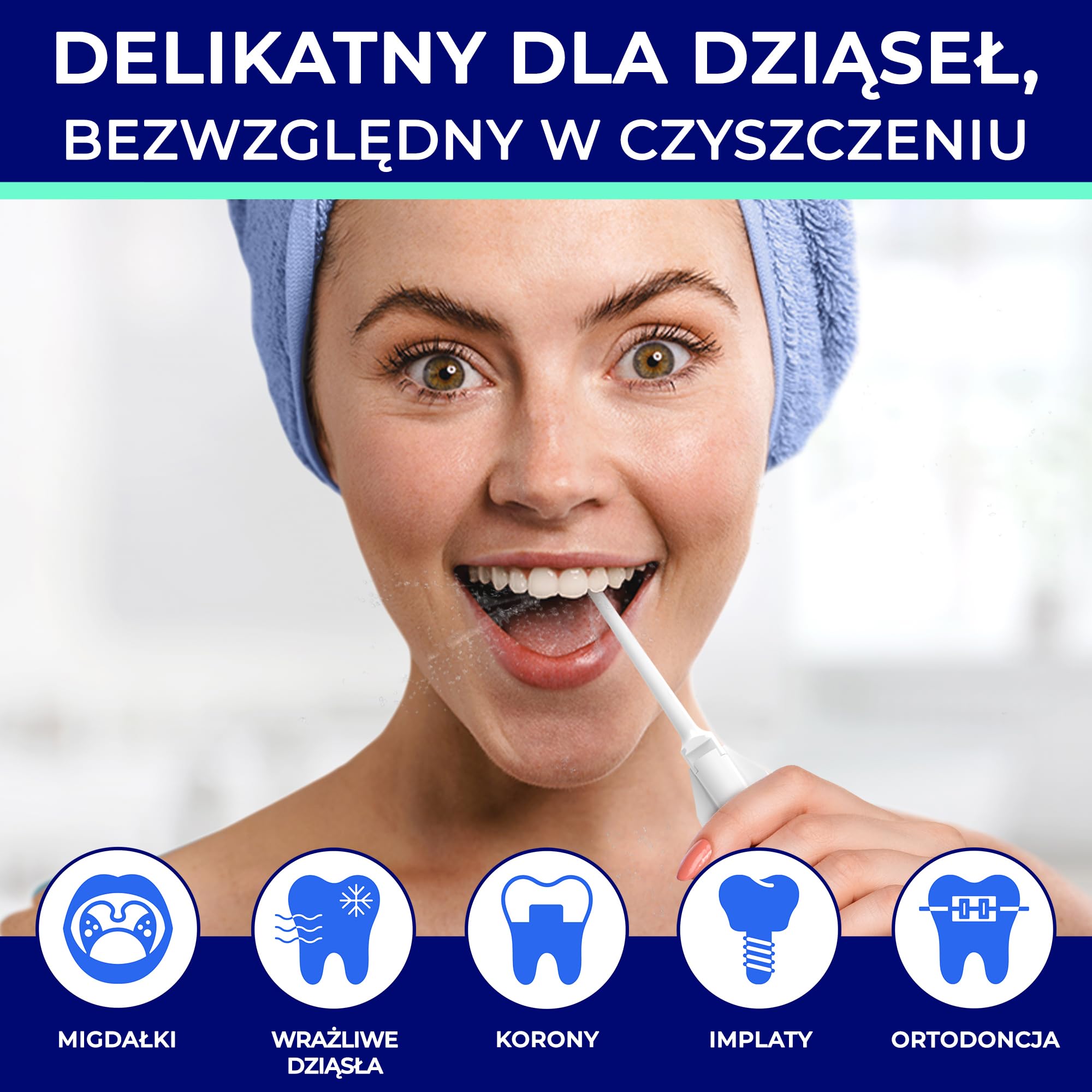 Oravix Irygator do Jamy Ustnej, Usuwanie Kamieni Migdałkowych, Bezprzewodowy, do Usuwania Kamieni Migdałków, Irygator Jamy Ustnej