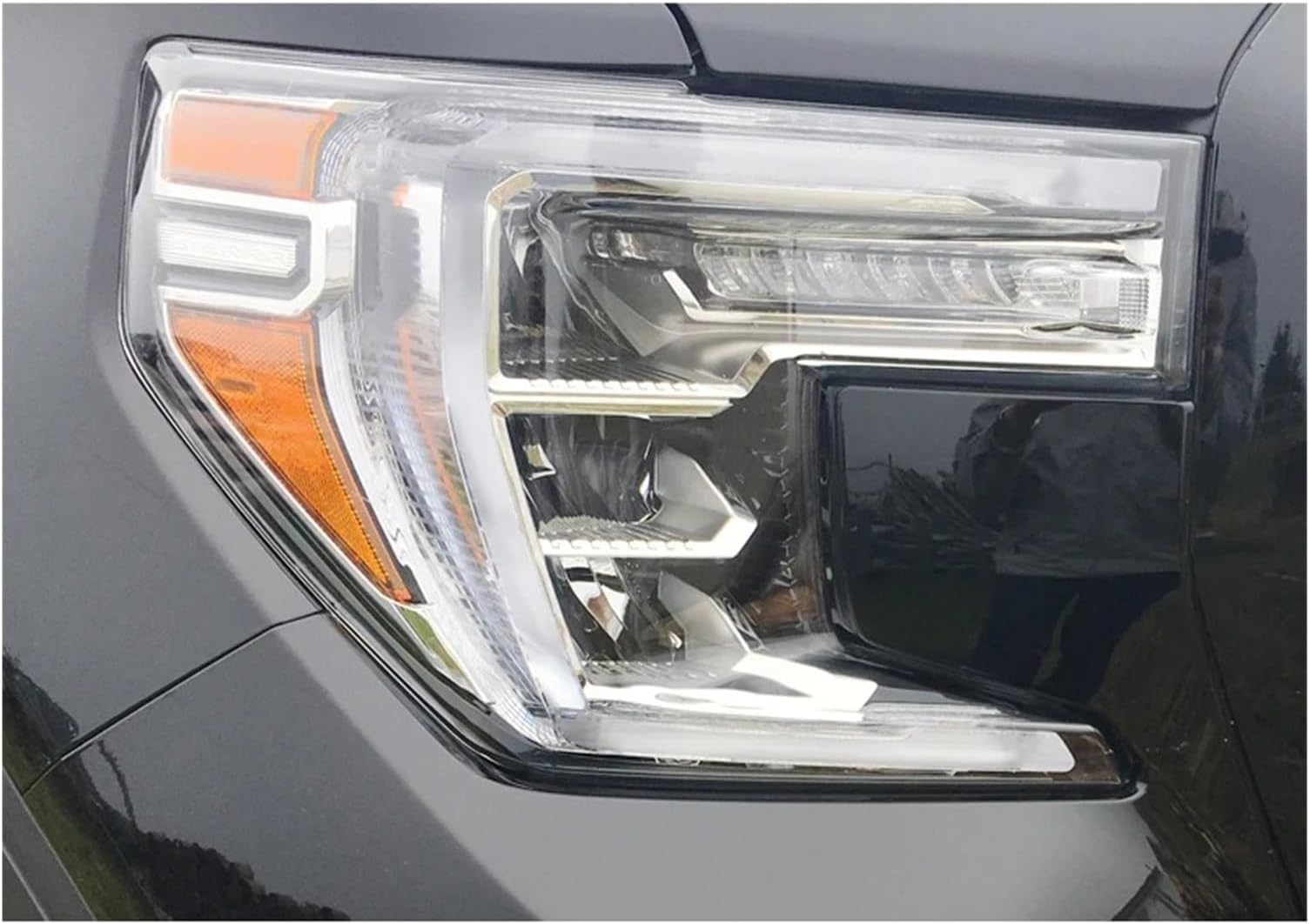 Car Headlights For GMC For SIERRA For Denali 2019 2020 2021 Headlight Lens Cover Lamp Shade Headlight Shell Replace Lampshade(Right)