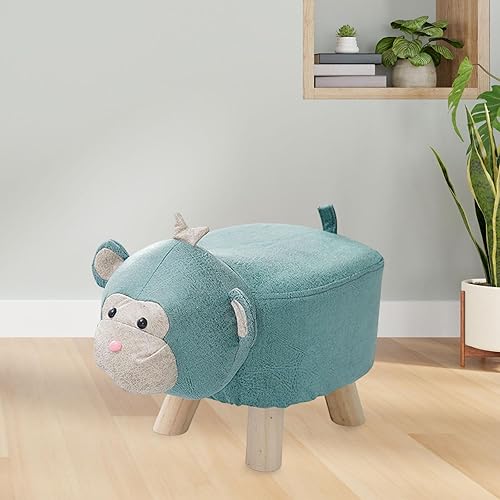 Miniatura 9 de Reposapiés de animales, otomano, cambiador de zapatos, multifuncional, lindo otomano, decoración de habitación para porche, habitación de invitados,