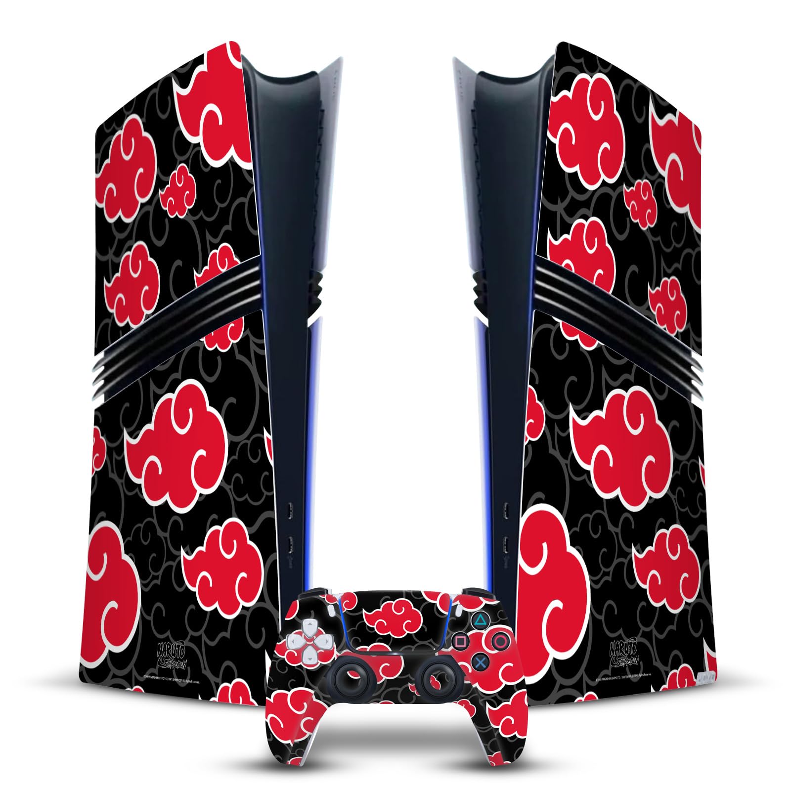 Head Case Designs sous Licence Officielle Naruto Shippuden Akatsuki Iconique Vinyle Autocollant De Jeu Peau Compatible avec Sony PlayStation 5 PS5 Pro Digital Edition Console & DualSense Controller