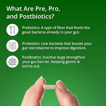 Metagenics UltraFlora Triplebiotic, Shelf-Stable, 30 Capsules | Prebiotic, Probiotic and Postbiotic Blend with Akkermansia, Supports Digestive Balance, Microbiome and Immune Function