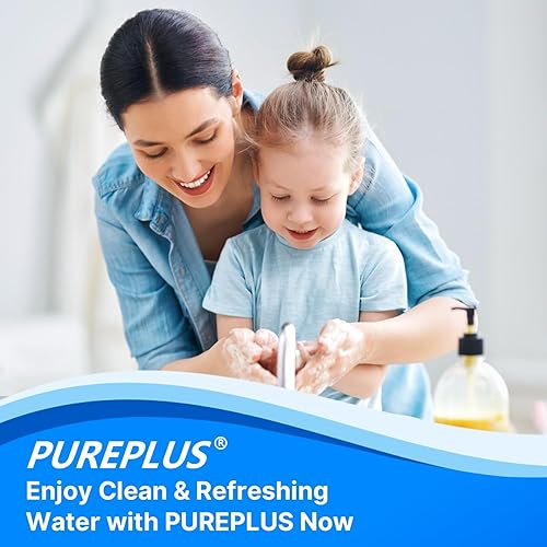 Miniatura 7 de PUREPLUS Carcasa de filtro de agua para toda la casa, carcasa universal de 10"x4.5", sistema de prefiltración, 1" NPT