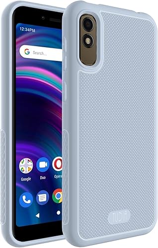Vista 10 de TUDIA LINNGrip Slim Grip - Funda de teléfono diseñada para BLU C5L Max, [LINNGrip] a prueba de golpes, ligera, antideslizante, suave, TPU ultra Negro