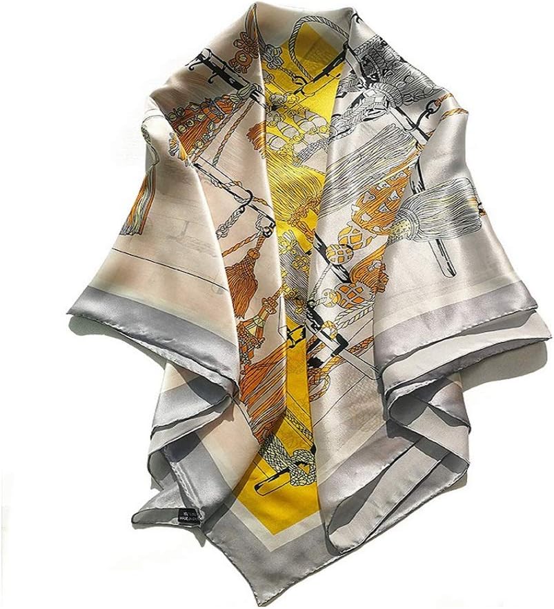 Silk 110 Large Square Scarf, Silk, Ladies Silk Scarf, Fashion All-match Scarf Shawl, Spring
