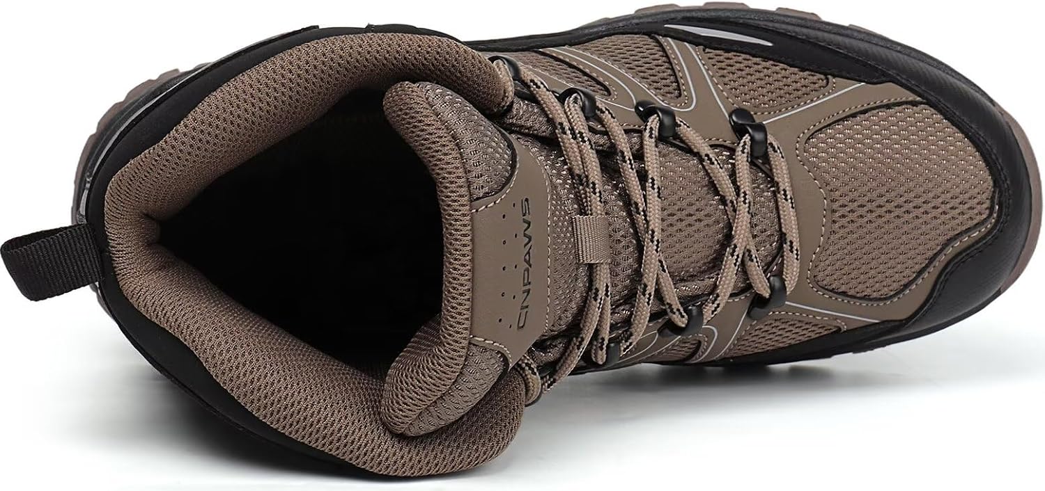Men's Waterproof Hiking Boots Non-Slip Lightweight Trail Sneakers Outdoor Breathable Trekking Shoes