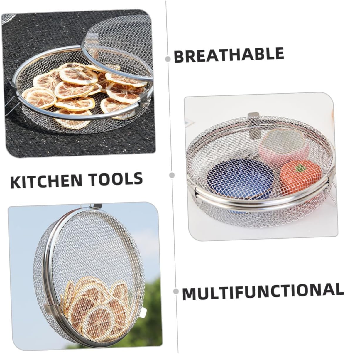 2pcs Dishwasher Basket for Silverware Utensils Stainless Steel Cutlery Organizer Multi-purpose Kitchen Storage Basket Airflow Mesh