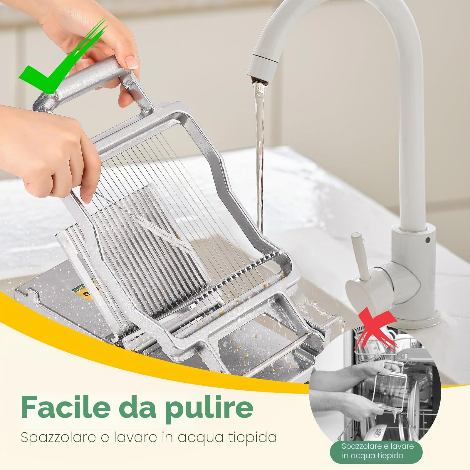 Huanyu Affettatrice commerciale con tagliere da 0,5 cm Taglierina per formaggio in acciaio inox con filo Taglierina multifunzionale per formaggio, burro e carne da pranzo