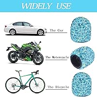 Vista 54 de Tapas de vástago de válvula de neumático de automóvil, 4 tapas universales para válvulas de aire de neumáticos, tapas de válvulas de neumáticos