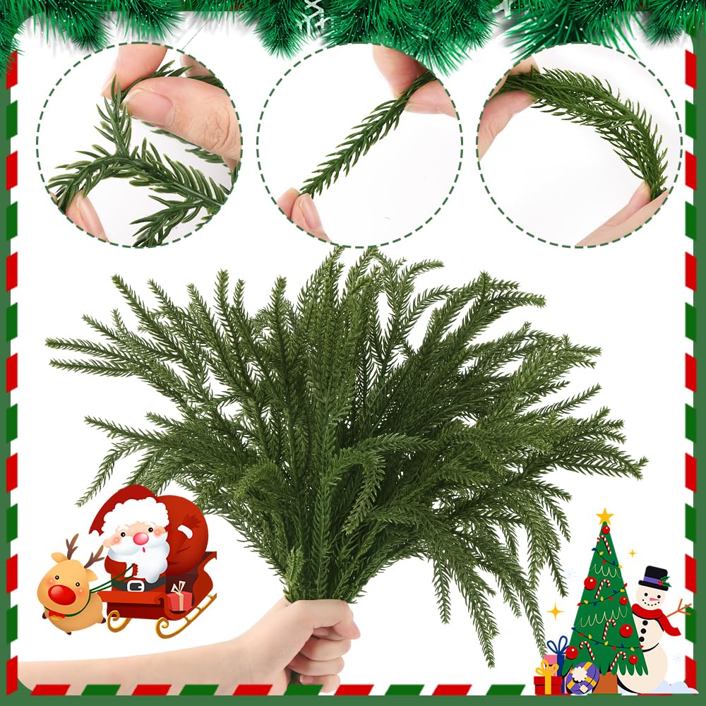 59 künstliche Tannenzweige für Weihnachten