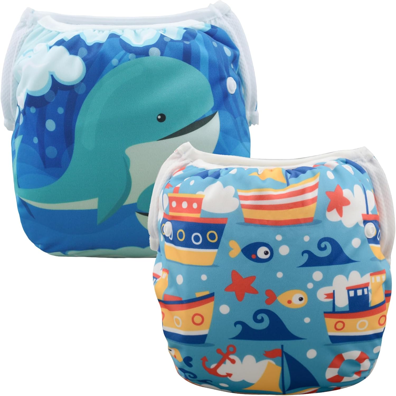 ALVABABY Swim Diapers Reusable Washable Adjustable 036 mo.for Infants