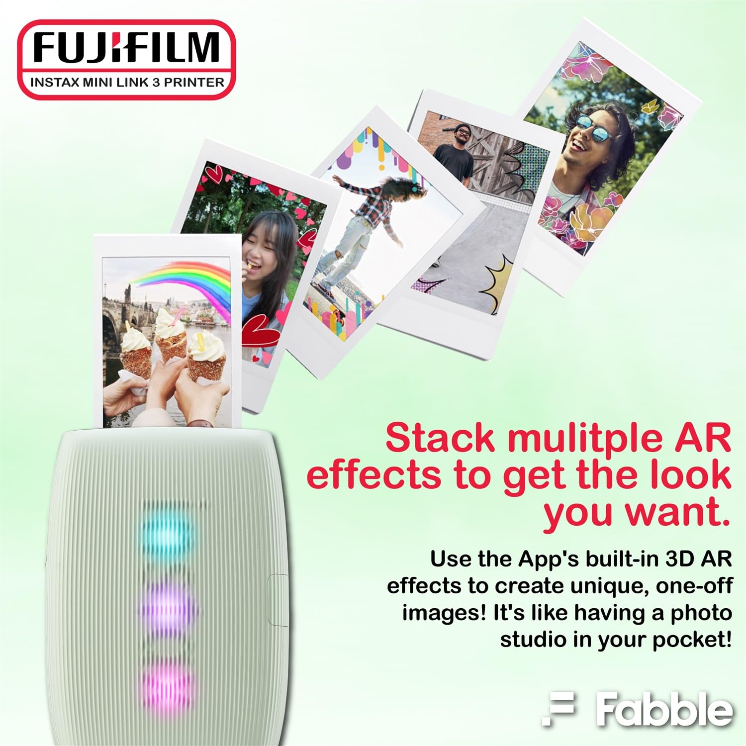 Amazon.com : Fujifilm Instax Mini Link 3 Smartphone Printer – Sage