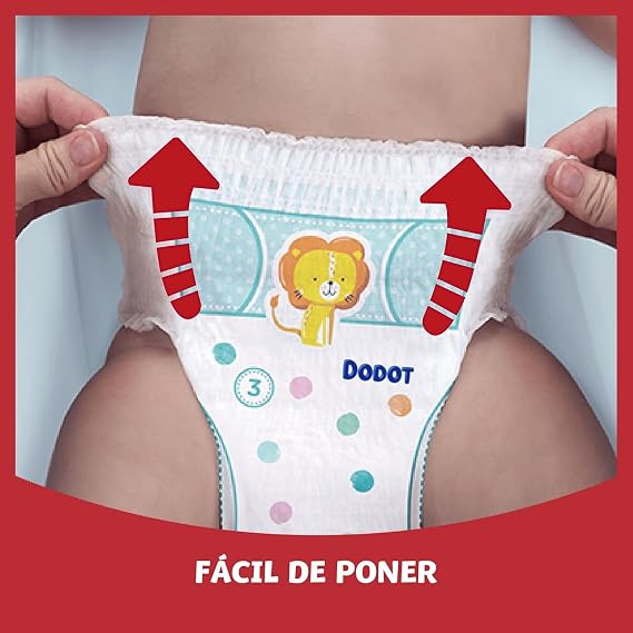 Dodot Activity Pants Diaper-Briefs Size 4, 43 Nappies, 9 kg-15 kg, with Barrier Stop Leaks that Helps Prevent Rear Leaks