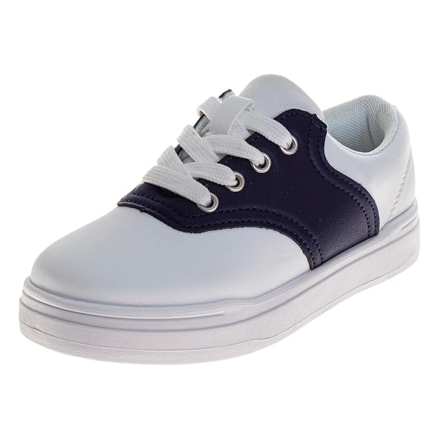 French Toast Kids Oxford Dress Shoes - Lace Up Loafer School Uniform Saddle Shoe for Girls and Boys