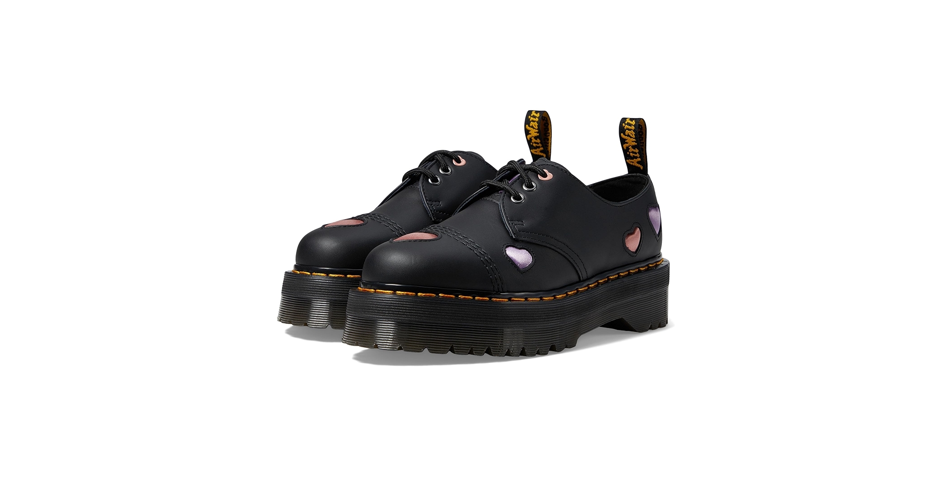 Amazon.com | Dr. Martens Womens 1461 Quad Heart Leather