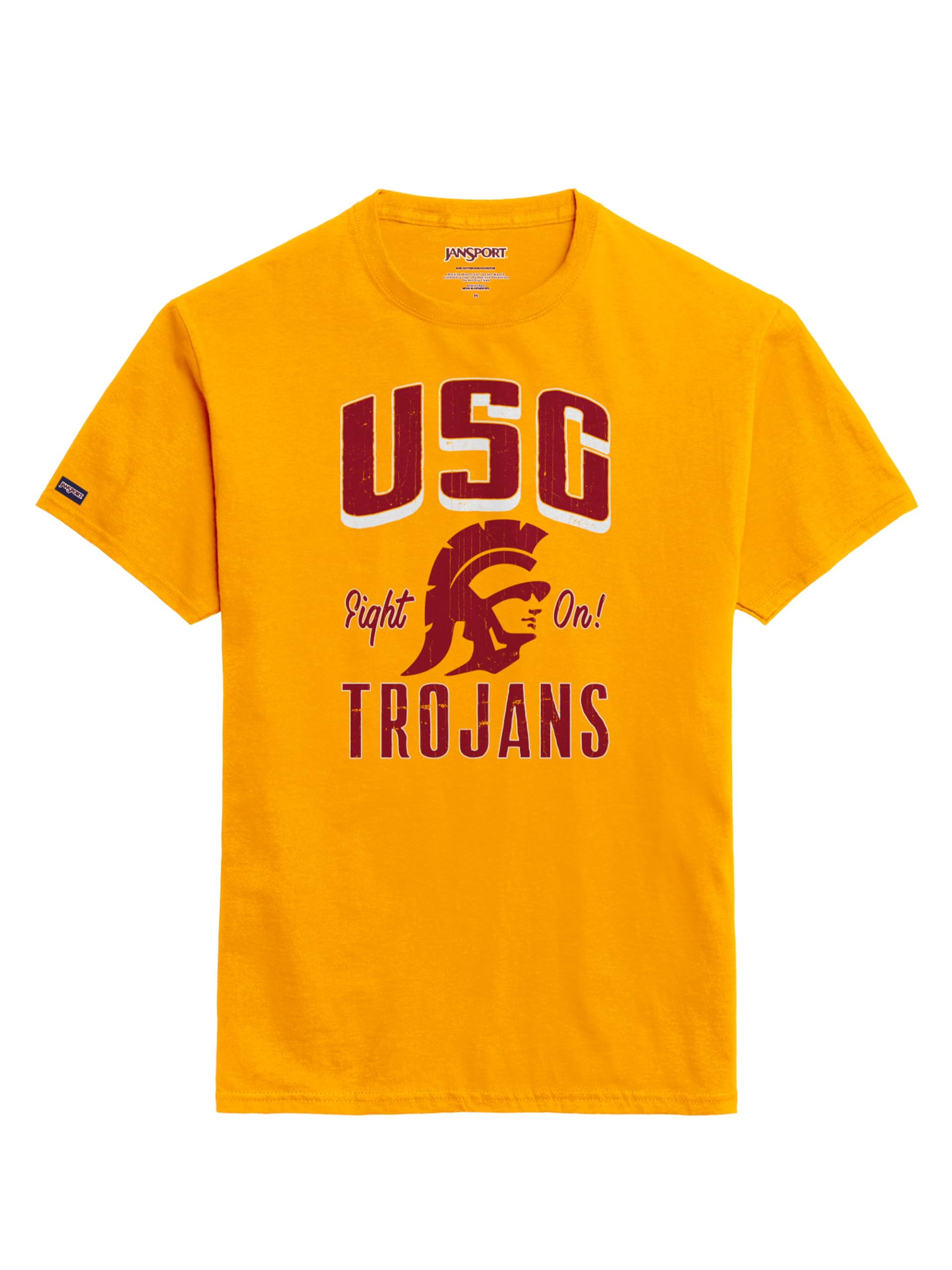 JanSport NCAA Officially Licensed Campus Short Sleeve T Shirt for Men, Soft &amp; Breathable Pre-Shrunk Cotton Crewneck T Shirt