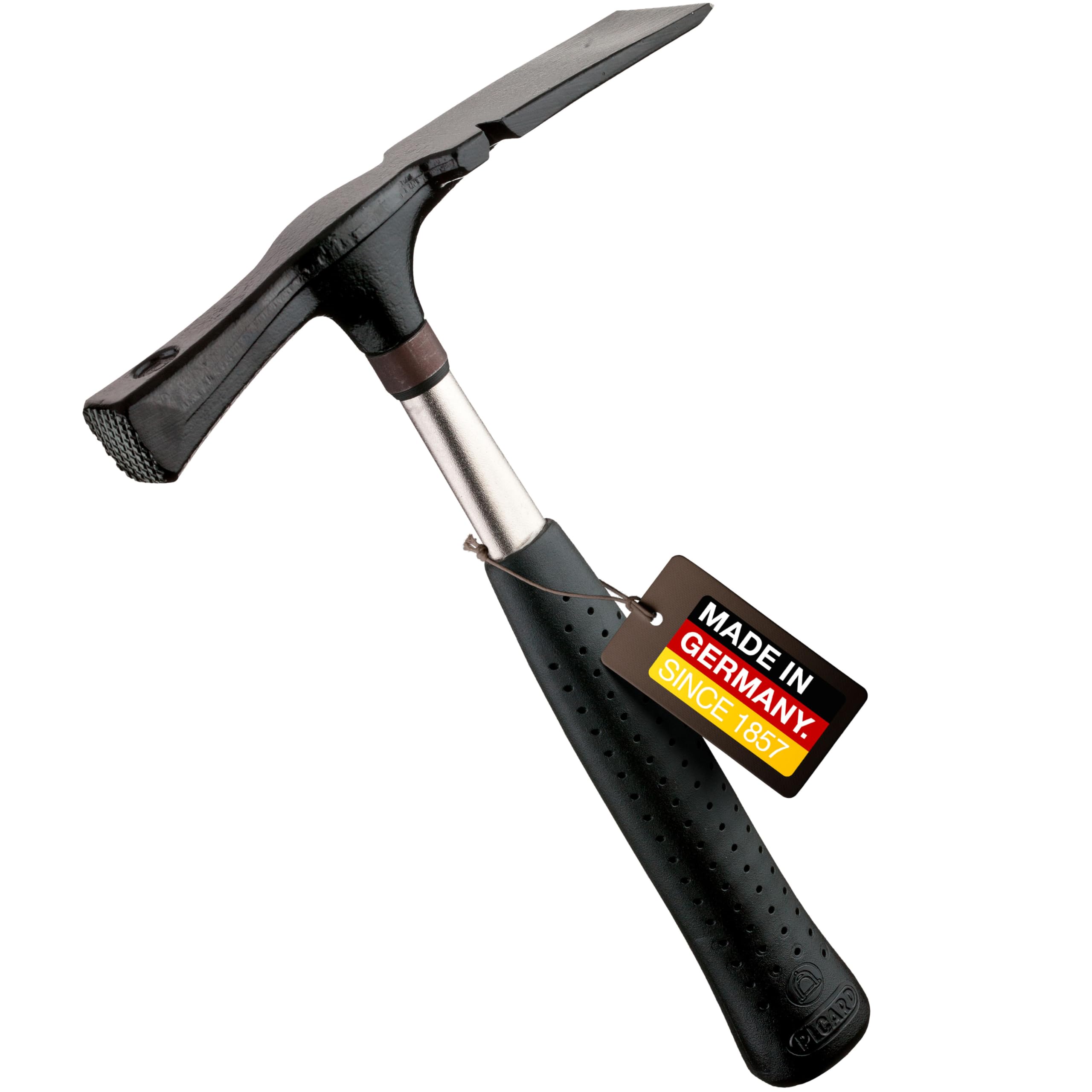 PICARD martello da muratore, n. 277, 600 g | Martellina muratore in acciaio C45 con estrachiodi | Hammer professionale con manico tradizionale e testa protetta contro la corrosione