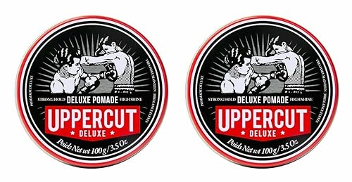 Uppercut Deluxe Pomade for Men, 3.5 oz/100g (2-PACK) – Strong