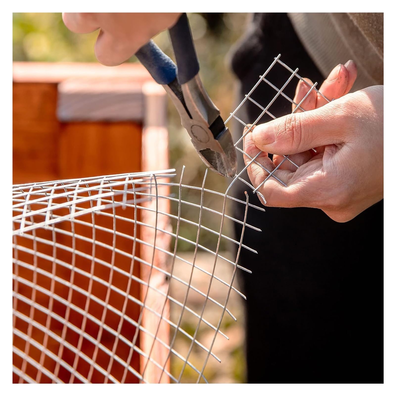 Grillage en acier inoxydable 10 mm clôture jardin résistante enclos animaux volailles