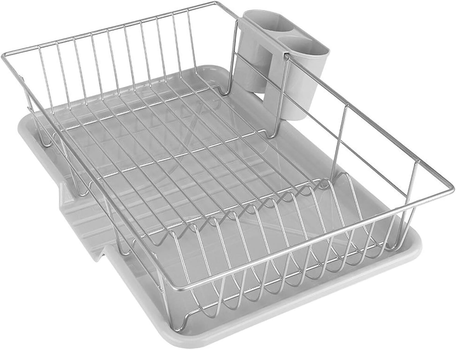 Drain RackStainless Steel Dish Rack Utensils Holder Side Drainer Drying