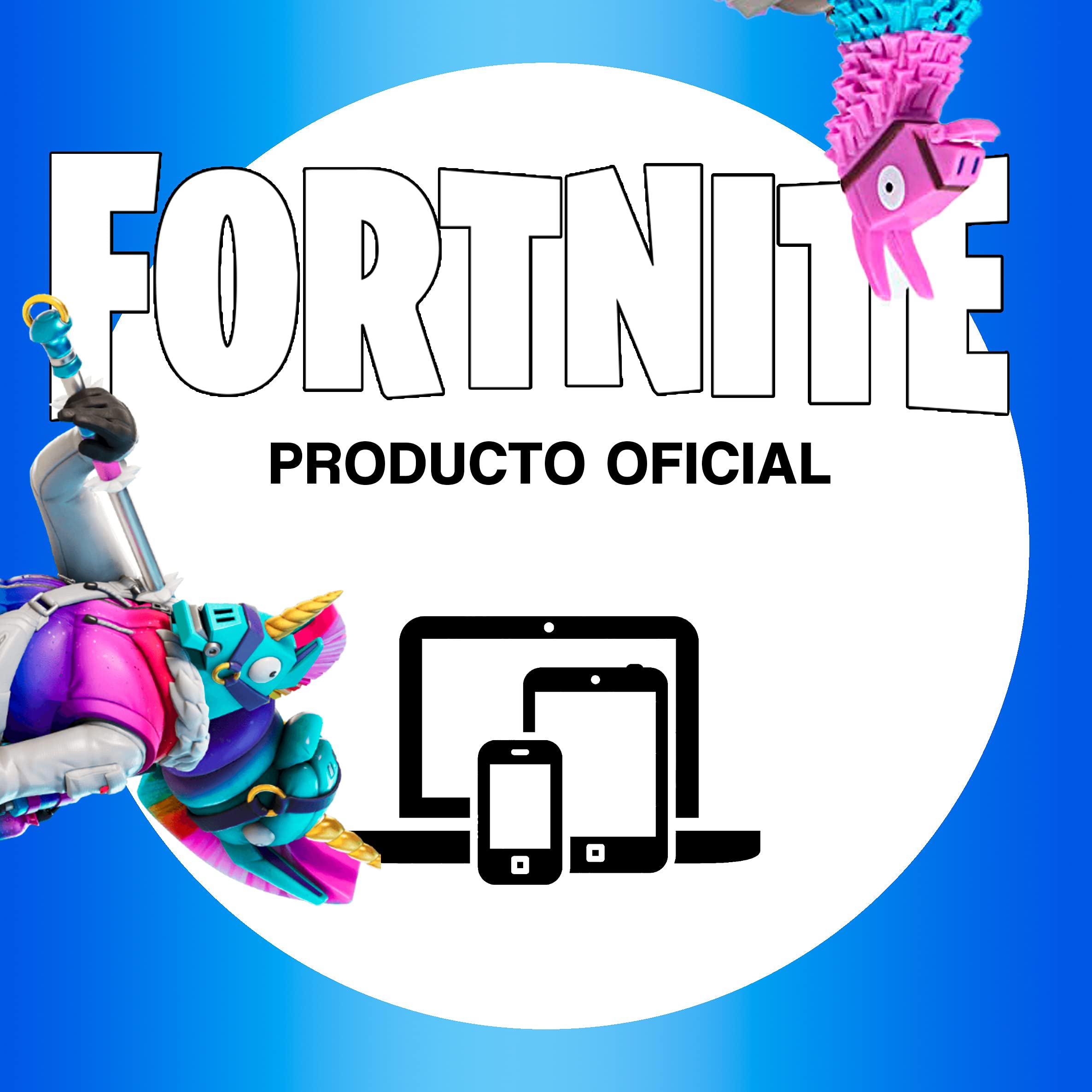 Mochila Escolar - Fortnite - Llama - Compartimento Principal y Bolsillo Frontal - Interior Forrado con Porta ordenador - Tirantes Ergonómicos y Acolchados - 41 x 31 x 13.5 cm - Toybags