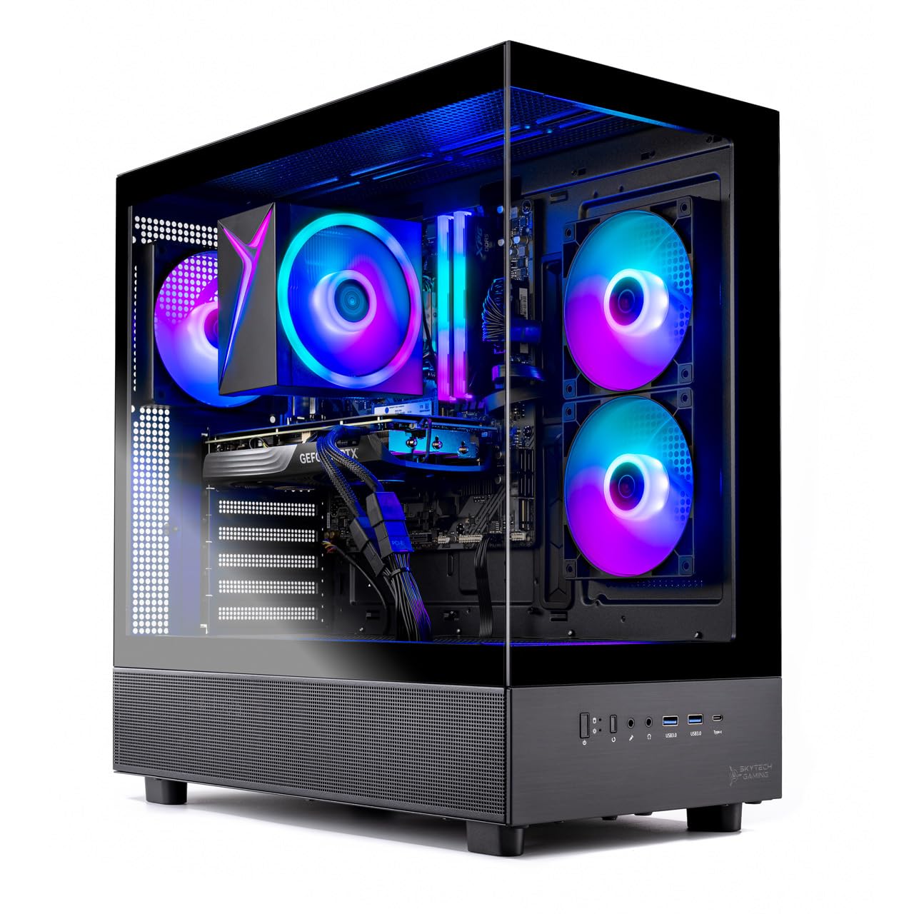 デスクトップPC Ryzen5 3400G X570M m2 SSD 64GB Amazon.com: Skytech Gaming Azure 3 Desktop PC, Ryzen 5 7600